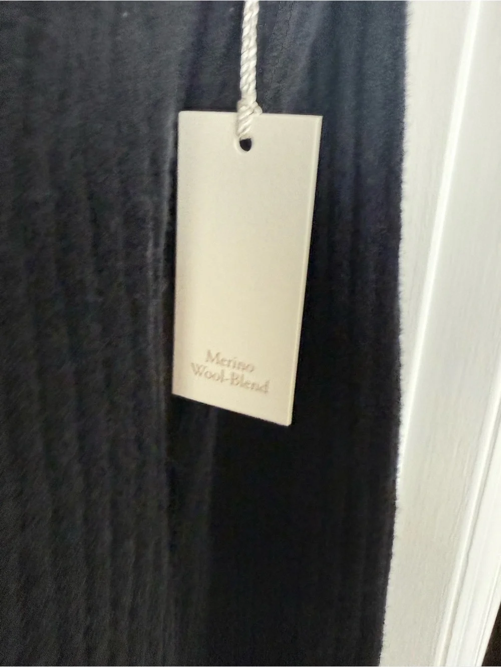 Abercrombie & Fitch Charcoal Black Ribbed Button-Front Merino Wool Maxi Dress